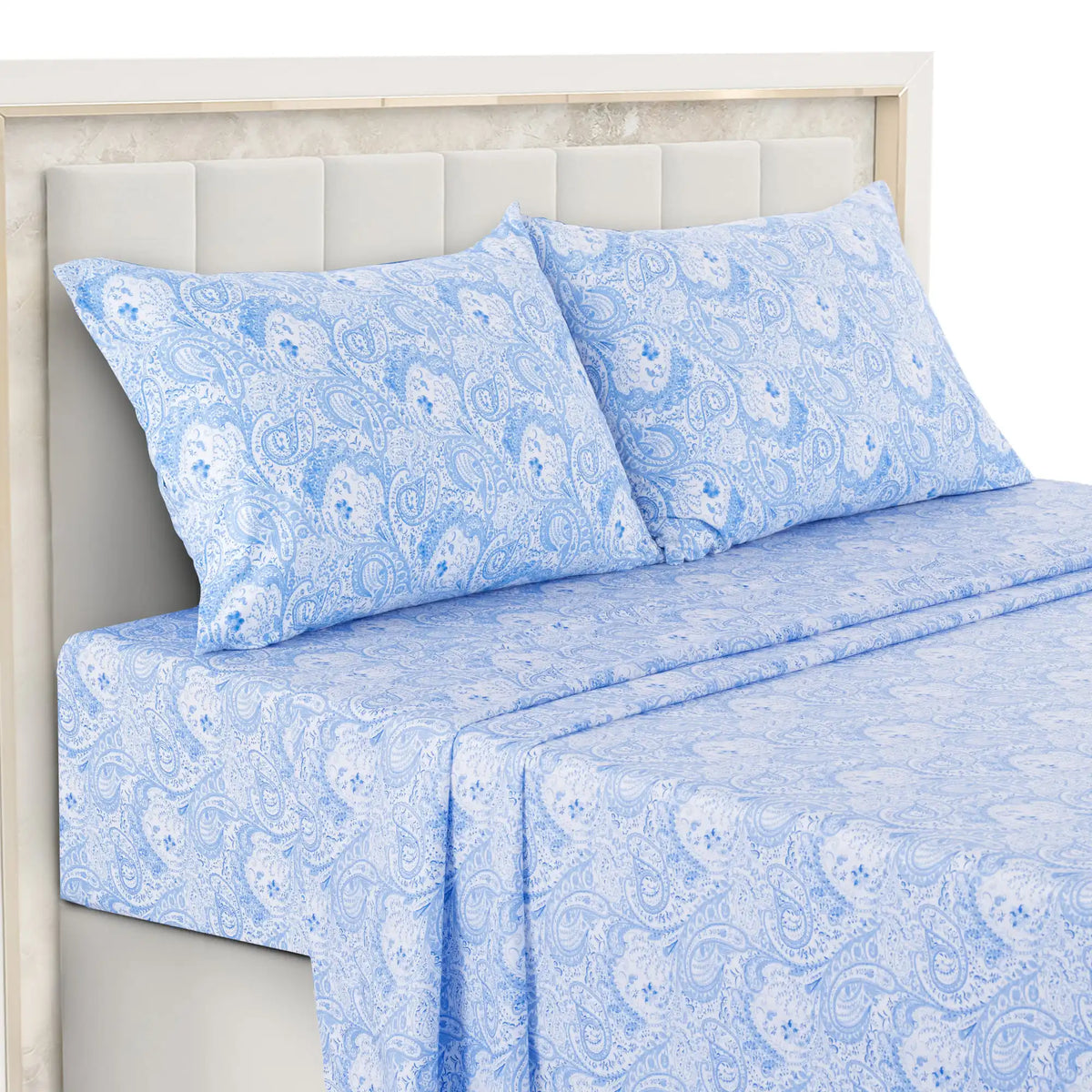 Lux Decor Soft Paisley Wrinkle Resistant Microfiber Bed Sheet Set
