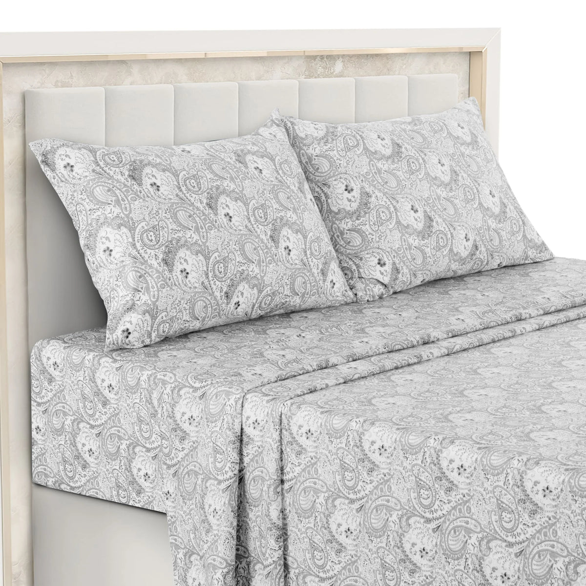 Lux Decor Soft Paisley Wrinkle Resistant Microfiber Bed Sheet Set