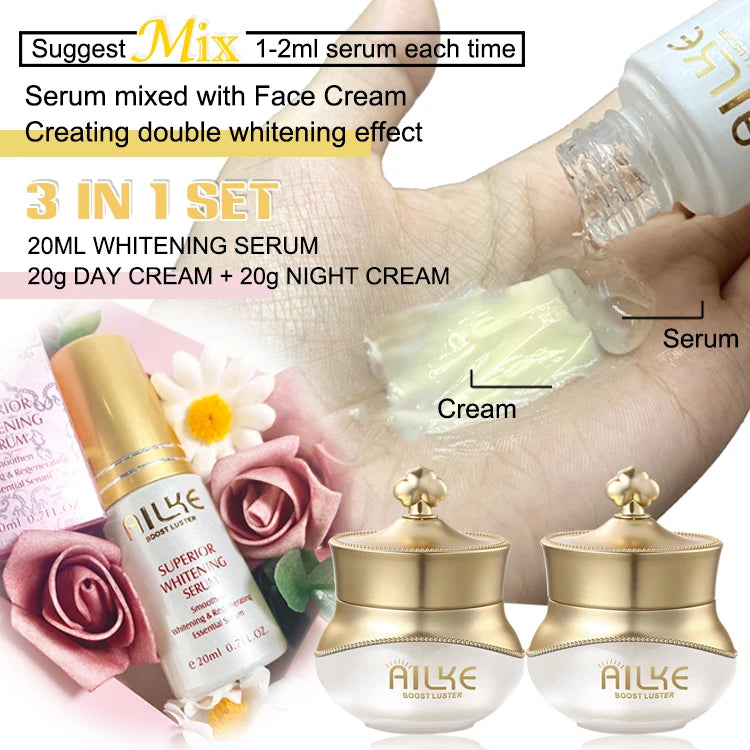 Ailke Whitening Face Care Set Moisturizing Anti Wrinkle Formula