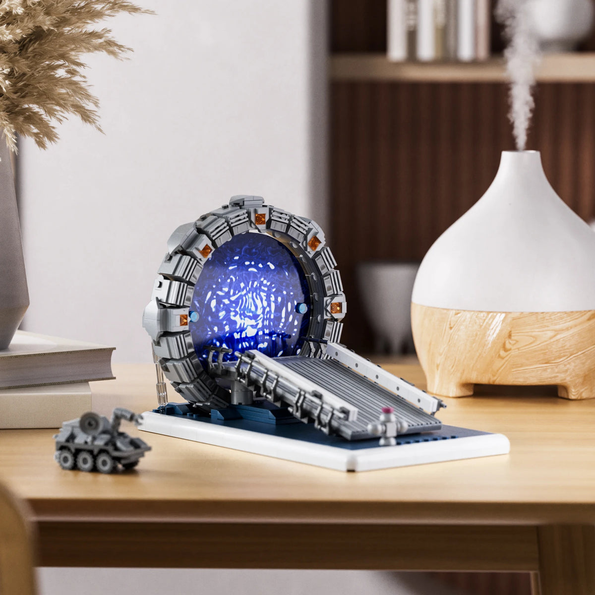 Stargate Space Travel Building Block Set Sci-Fi Architecture Model Display