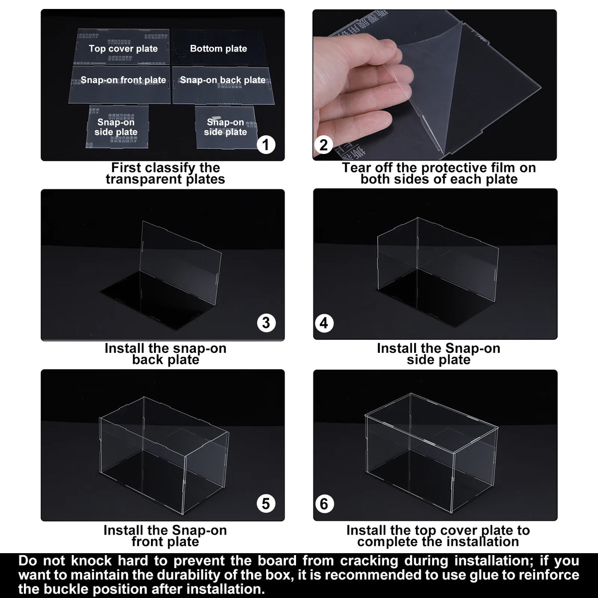 Assembled Acrylic Display Case For Collectible Figures