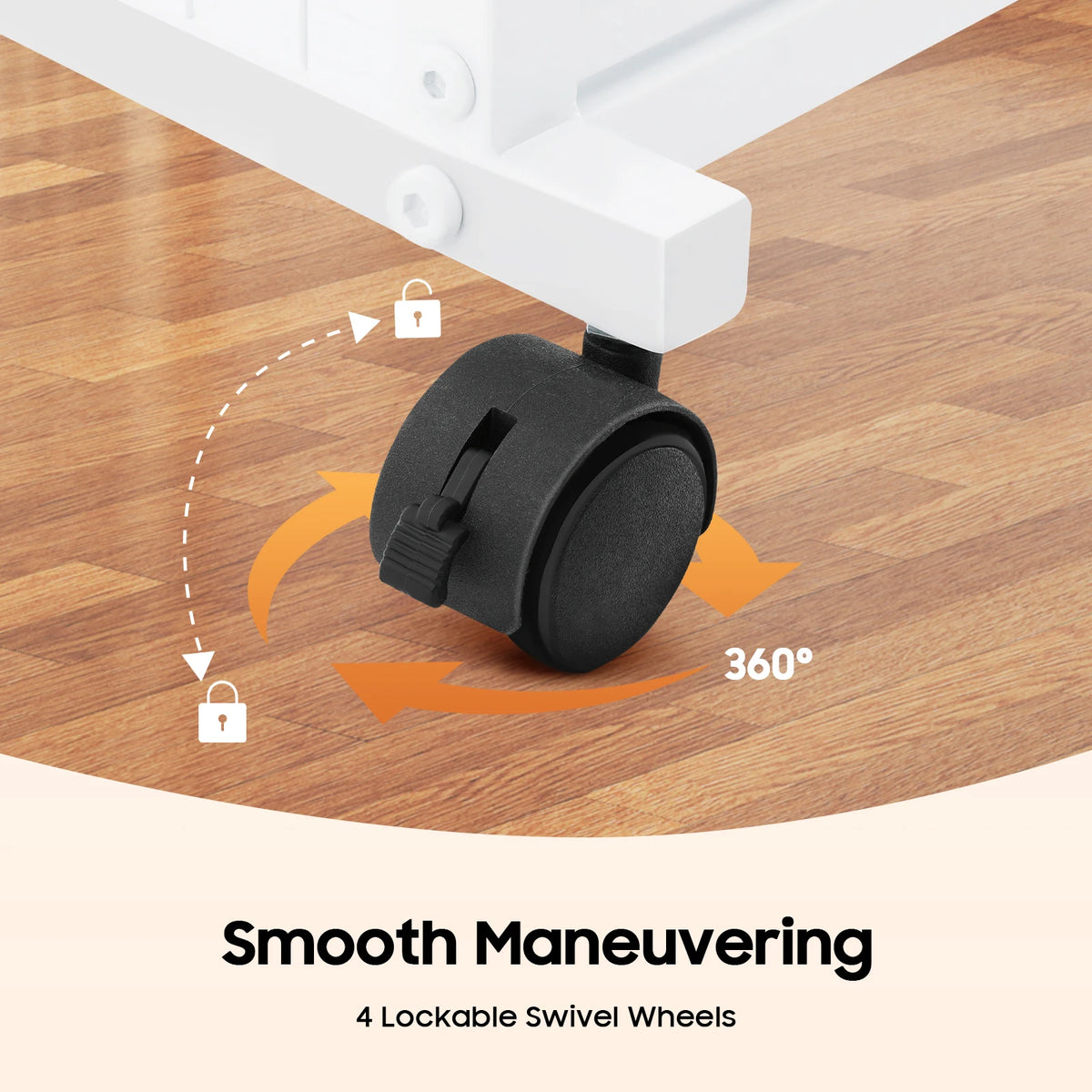Bymaocar Double Sided Ribbon Storage Rack With Swivel Wheels