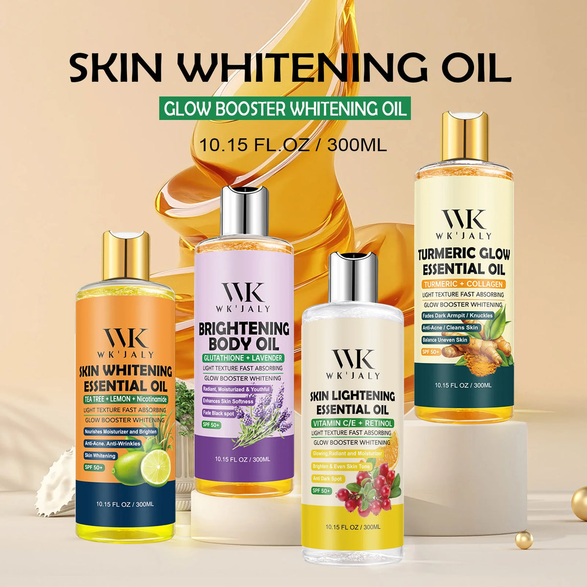 WK JALY Lightening Body Oil for Deep Moisturizing and Brightening