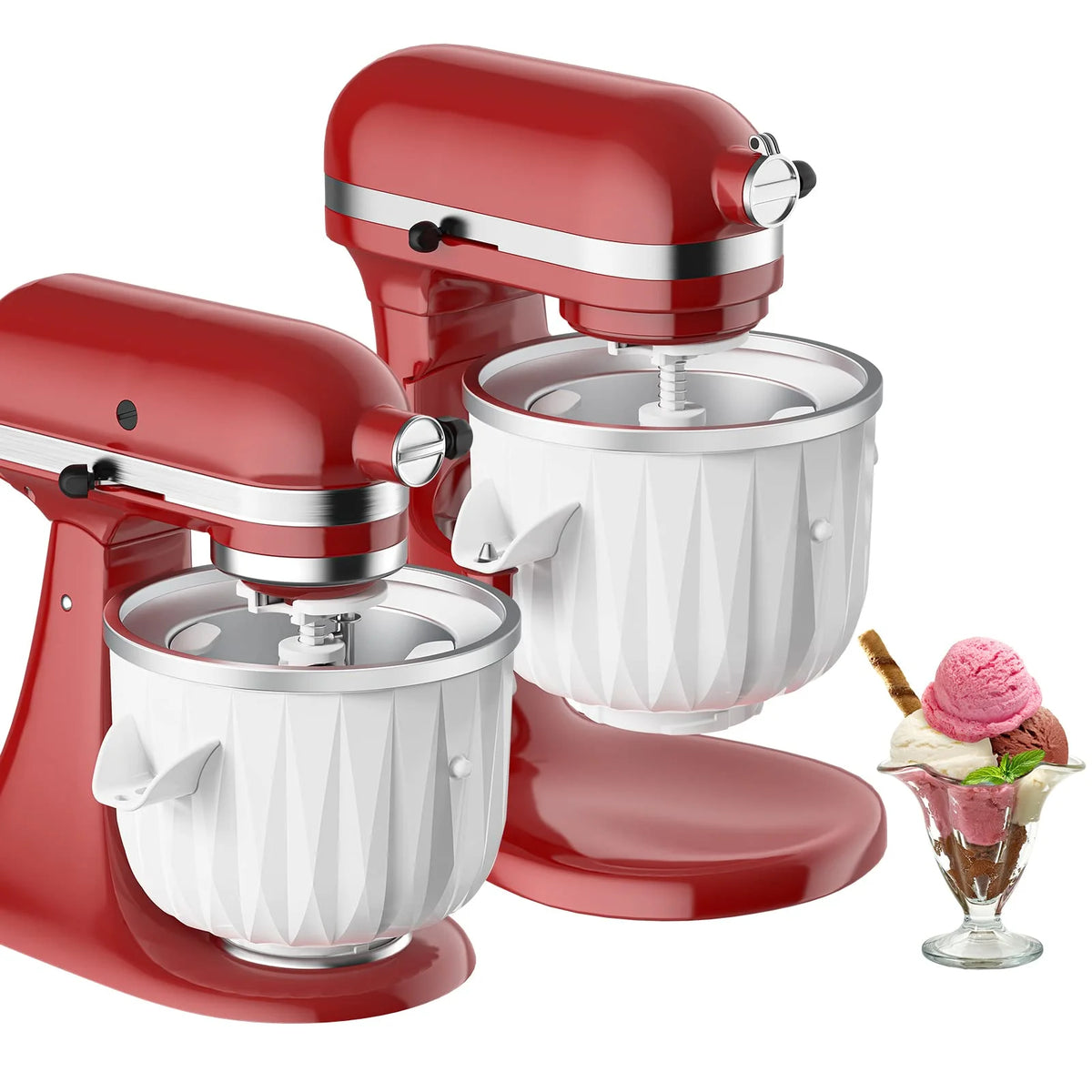 Ice Cream Maker Attachment for KitchenAid Stand Mixers