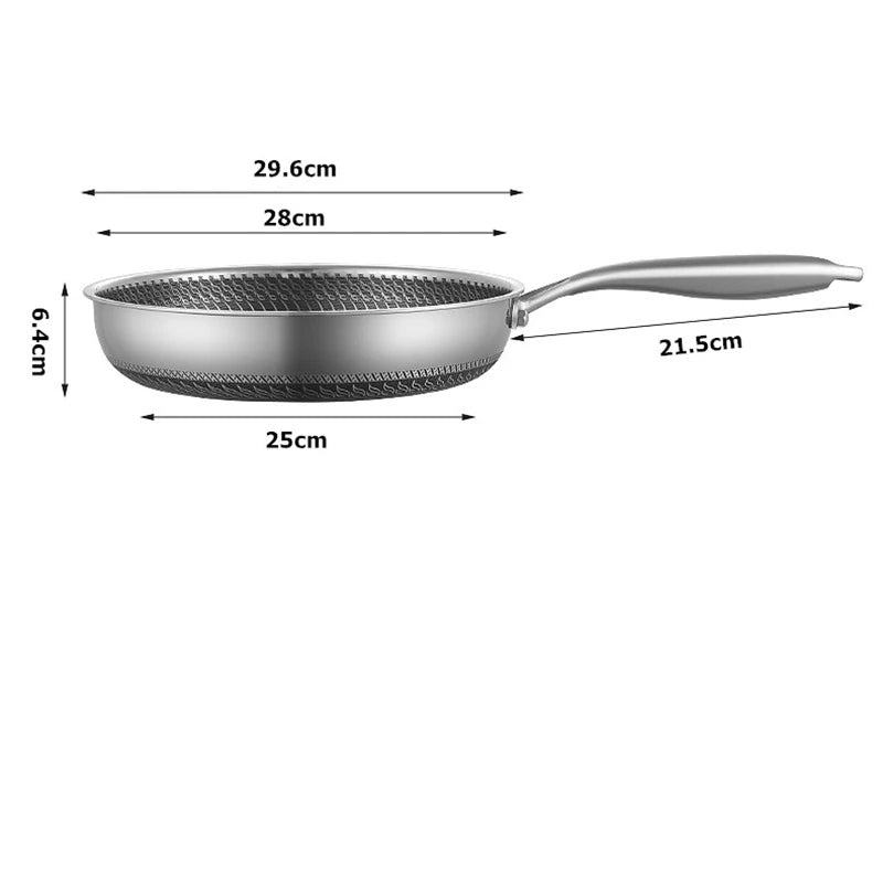 Lmetjma Nonstick Honeycomb Frying Pan Compatible Induction Cooktops