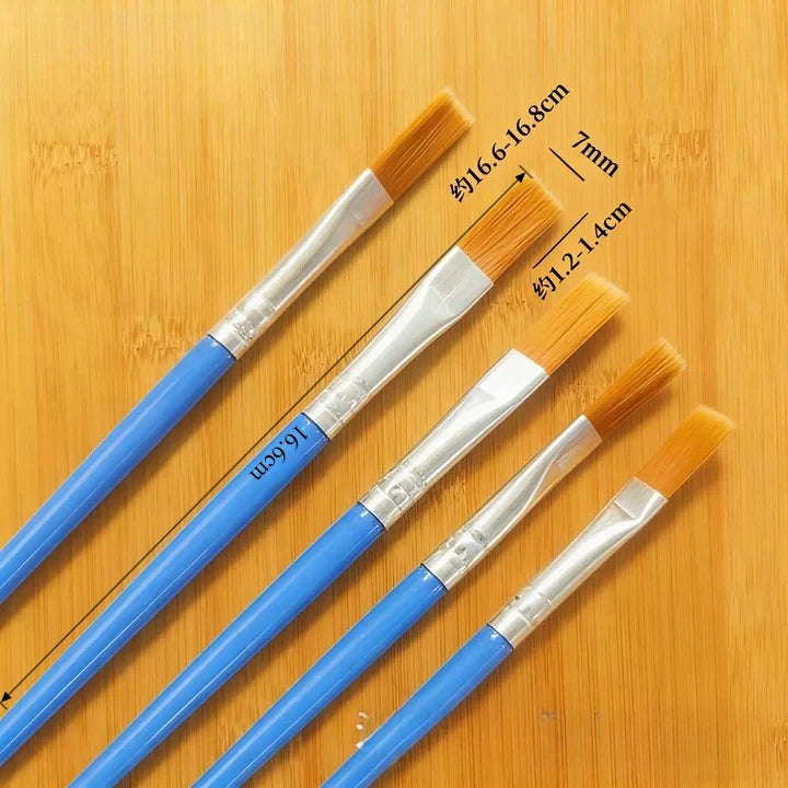 Nylon Paint Brush Set For Oil Acrylic And Watercolor Artists
