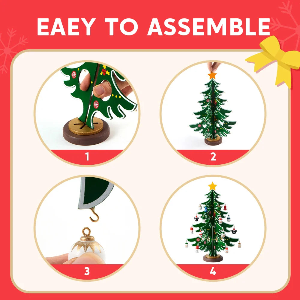 Joyfy Christmas Advent Calendar With Tree Ornaments For Kids
