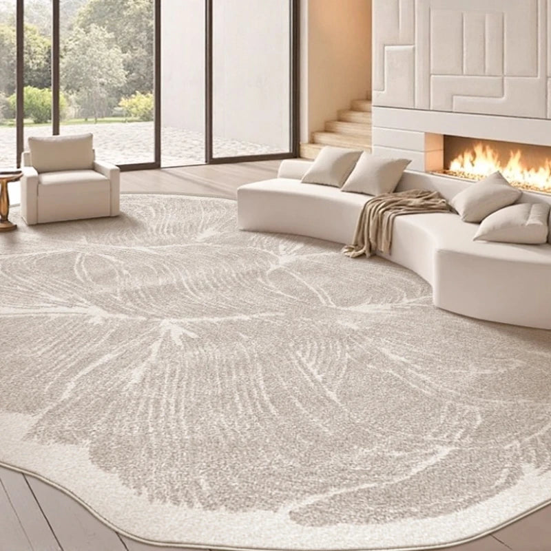 French Style Plush Stripe Carpet for Bedroom and Living Room Decor