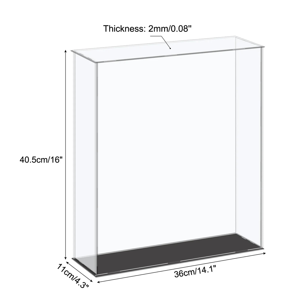 Assembled Acrylic Display Case For Collectible Figures