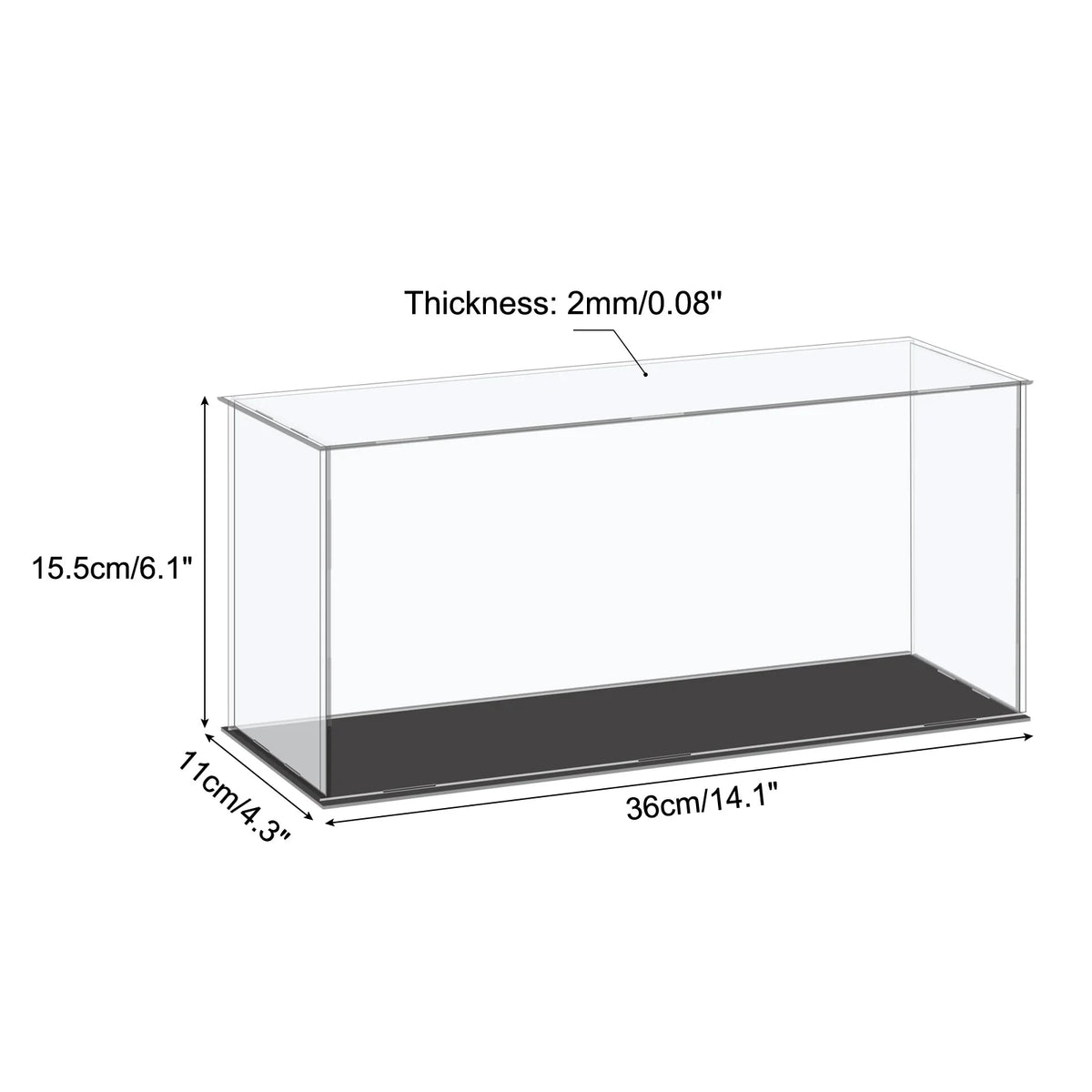 Assembled Acrylic Display Case For Collectible Figures