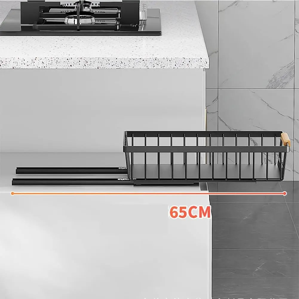 Garvee Stainless Steel Cabinet Slide Organizer Basket For Kitchen