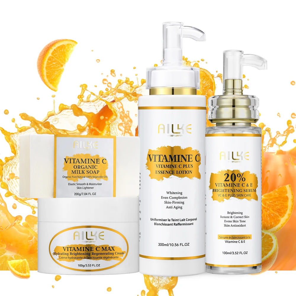AILKE Vitamin C Set For Brightening And Even Tone Skincare Trio