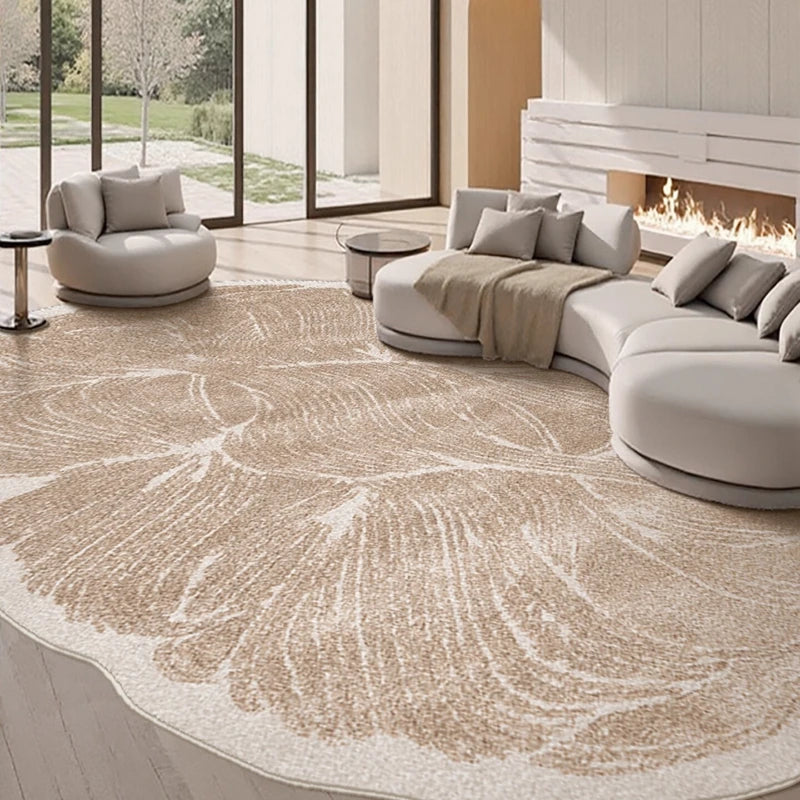 French Style Plush Stripe Carpet for Bedroom and Living Room Decor