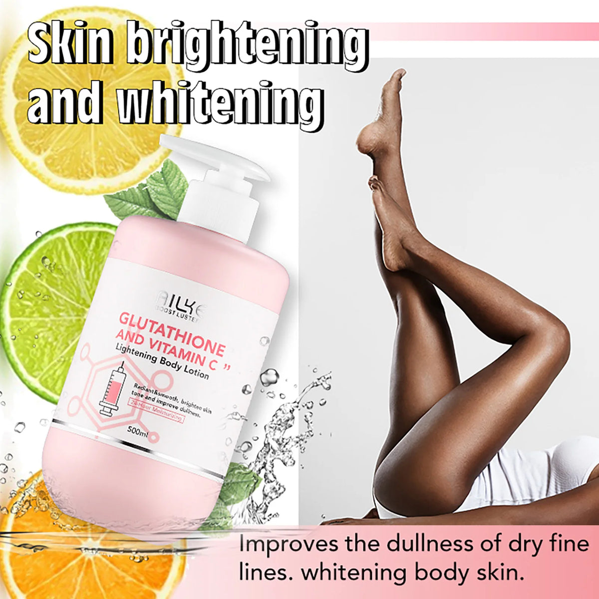 Ailke Vitamin C Glutathione Brightening Body Lotion For Radiant Skin