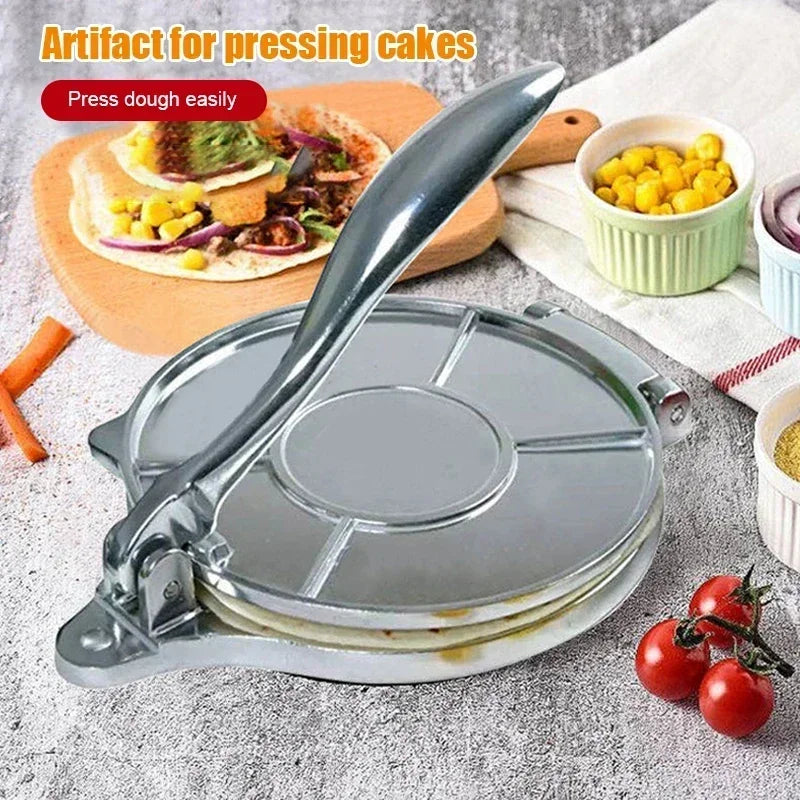 Buyyes Stainless Steel Manual Tortilla Press Dough Tool