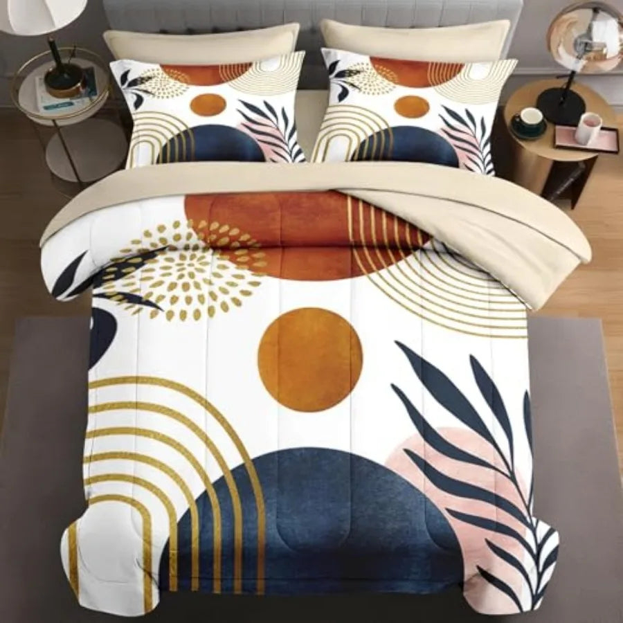 Premium Jacquard Comforter Set With Pillowcases And Shams