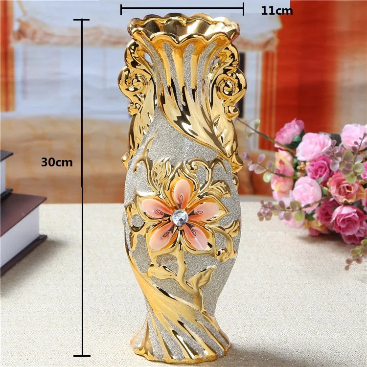 Luxury European Ceramic Decorative Vase for Elegant Home Decor
