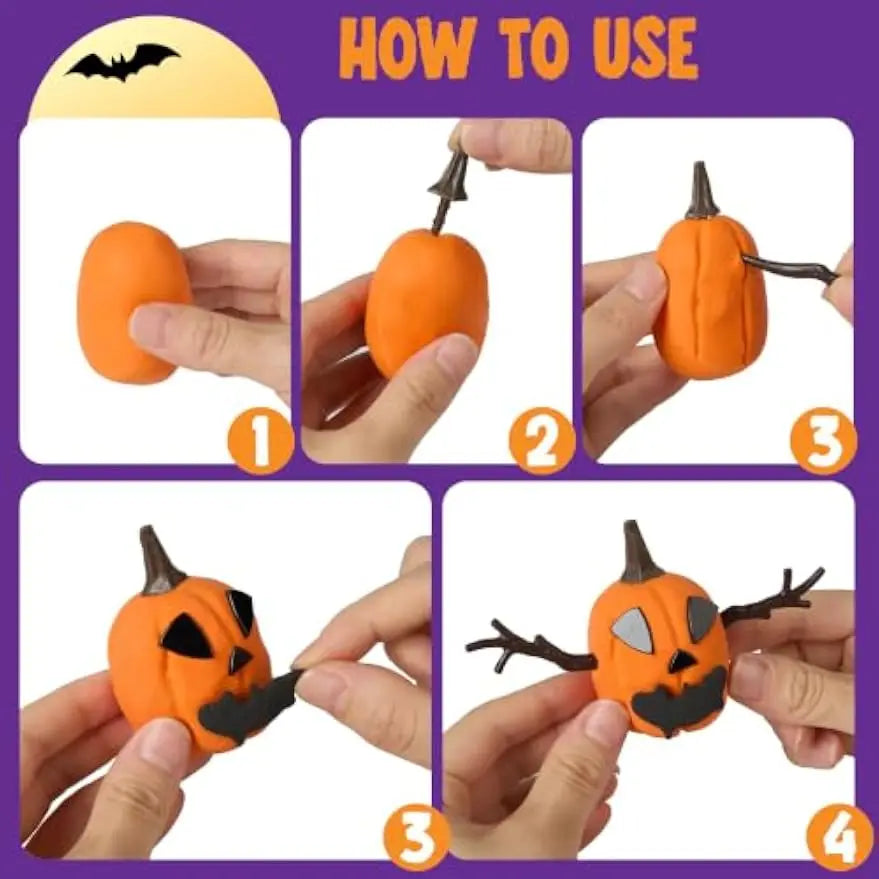 Joyfy Halloween Air Dry Clay Craft Kit For Kids Creative Fun