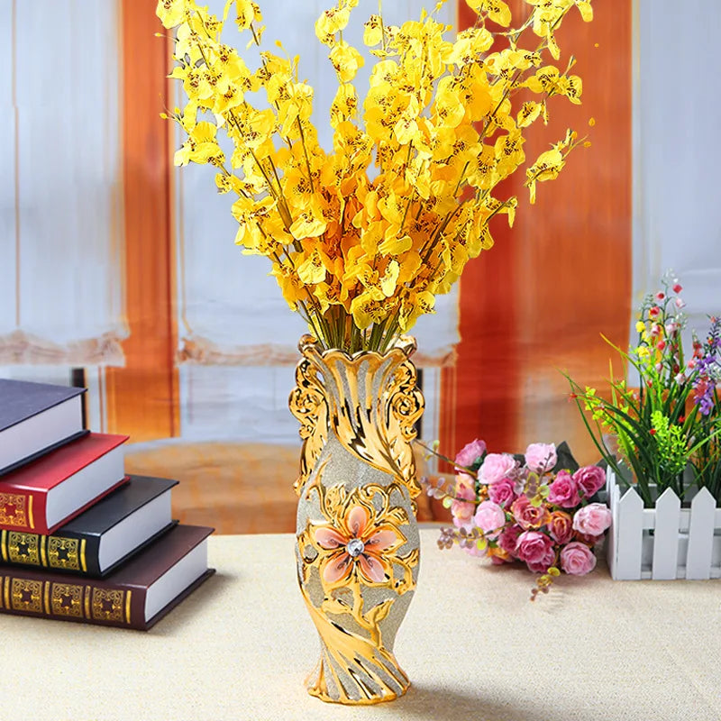 Luxury European Ceramic Decorative Vase for Elegant Home Decor