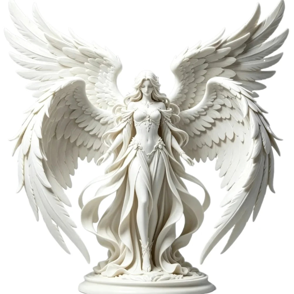 Four Wing Guardian Angel 3D Printed Desktop Home Decor Figurine