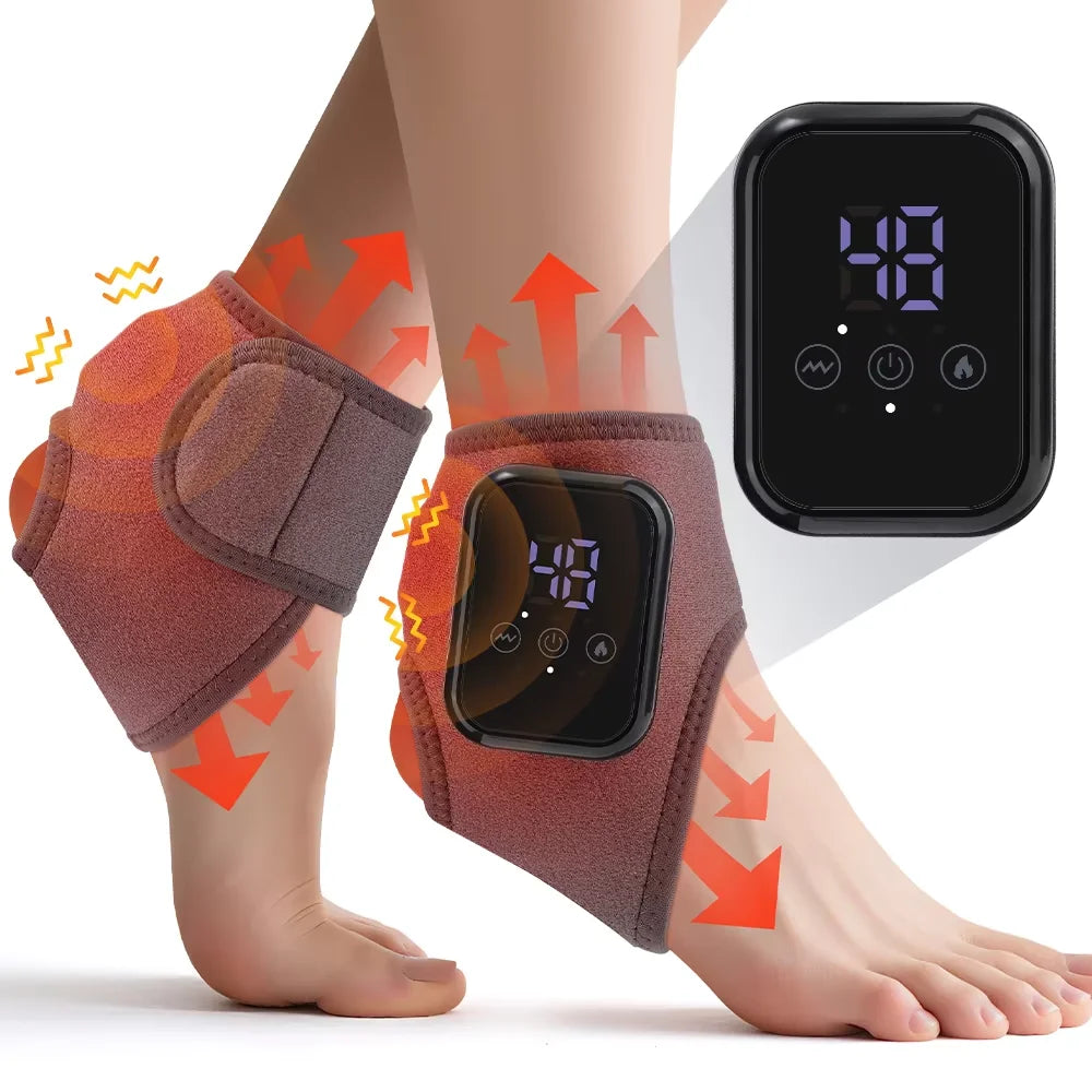 Portable Electric Heating Foot And Ankle Vibration Massager