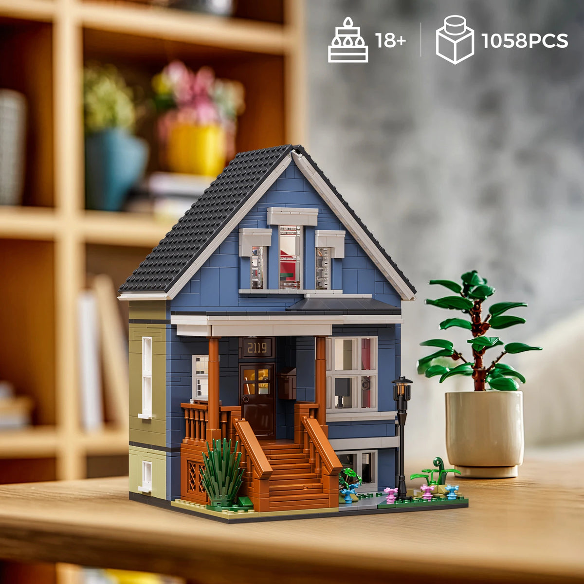 Architecture Model Building Blocks Desktop Decor DIY Gift Set