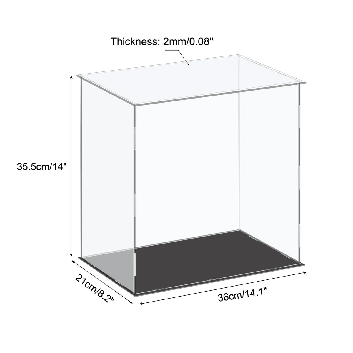 Assembled Acrylic Display Case For Collectible Figures