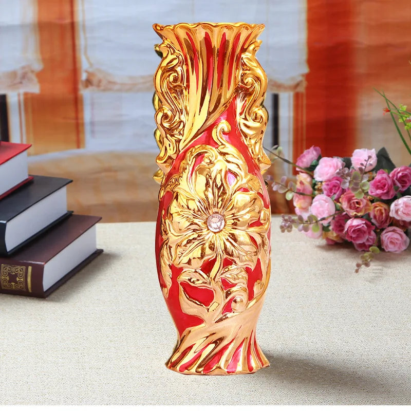 Luxury European Ceramic Decorative Vase for Elegant Home Decor