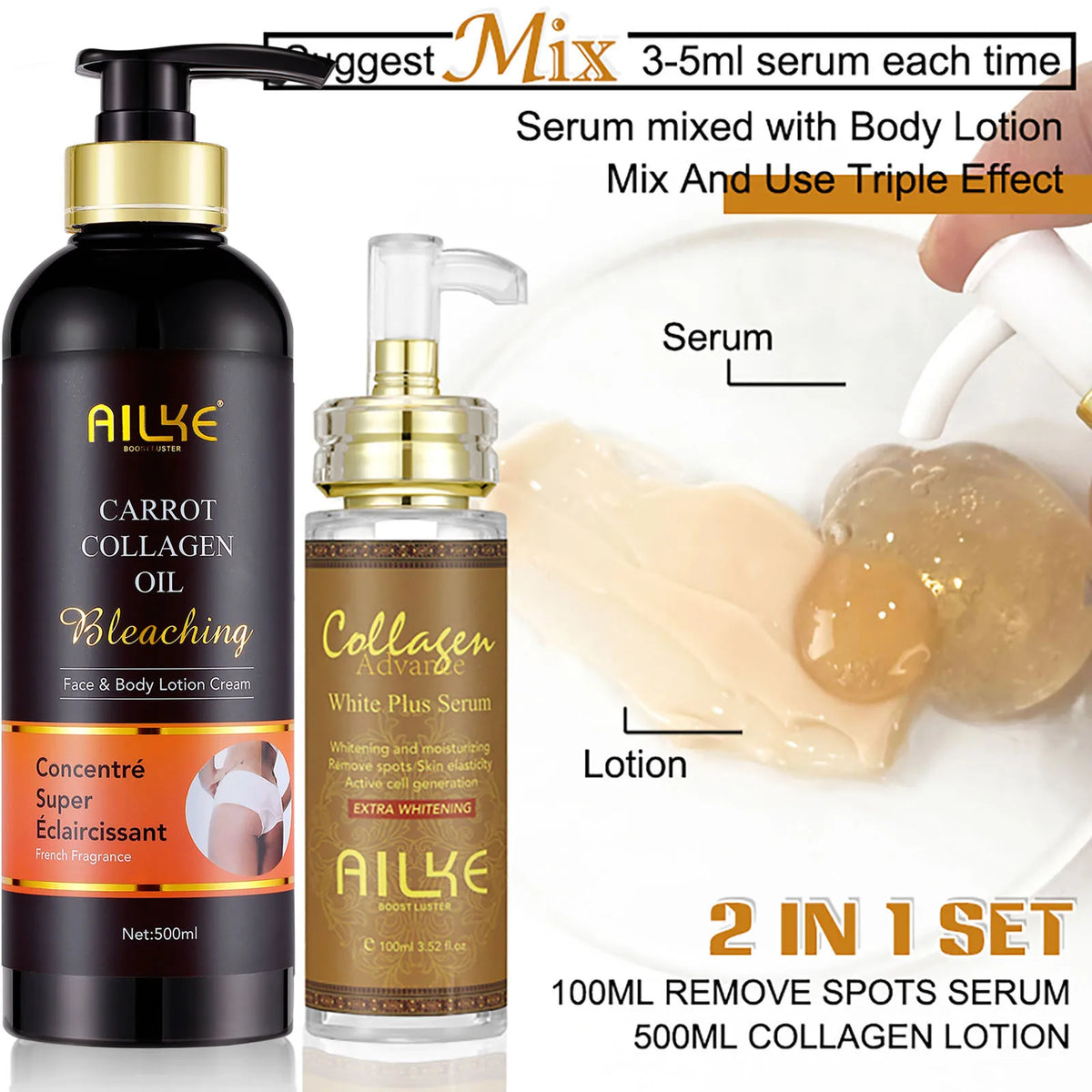 Ailke Collagen Five In One Brightening Skin Care Set