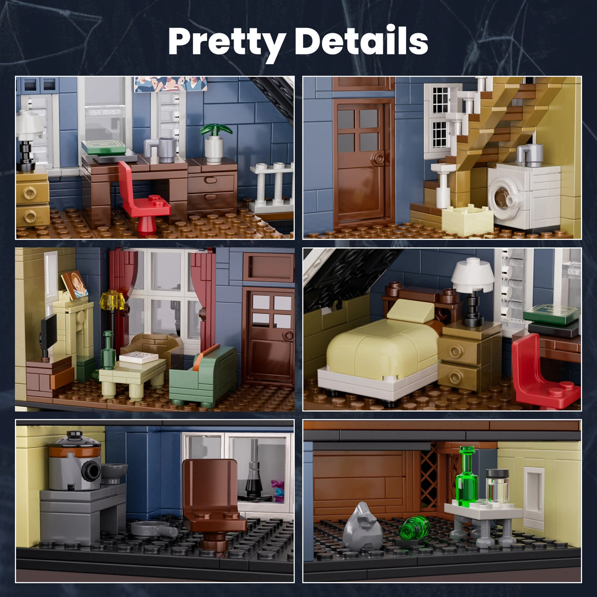 Architecture Model Building Blocks Desktop Decor DIY Gift Set