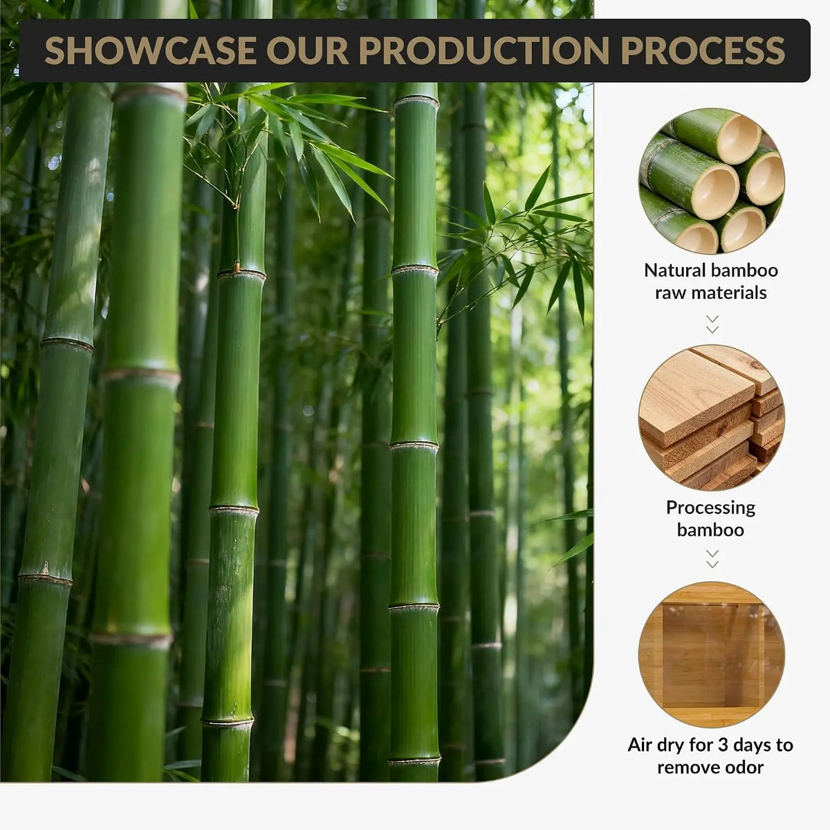 Garvee Bamboo Utensil Organizer With Diatomaceous Drying Mat
