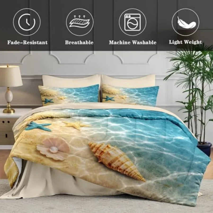 Premium Jacquard Comforter Set With Pillowcases And Shams