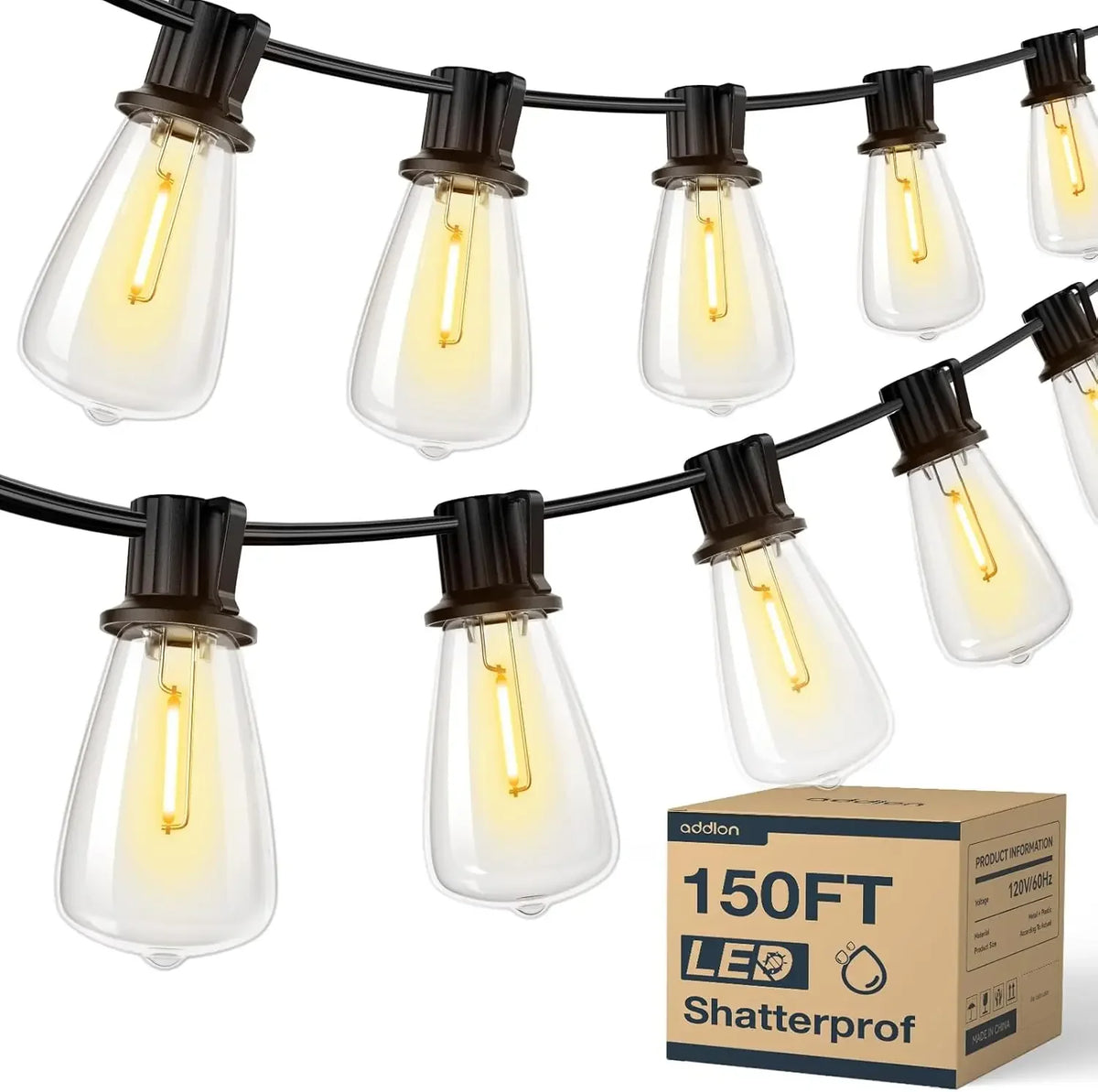 Mimirgb Waterproof Led Outdoor String Lights Patio Decor
