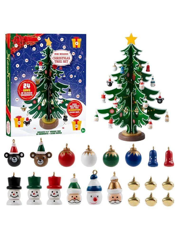 Joyfy Christmas Advent Calendar With Tree Ornaments For Kids