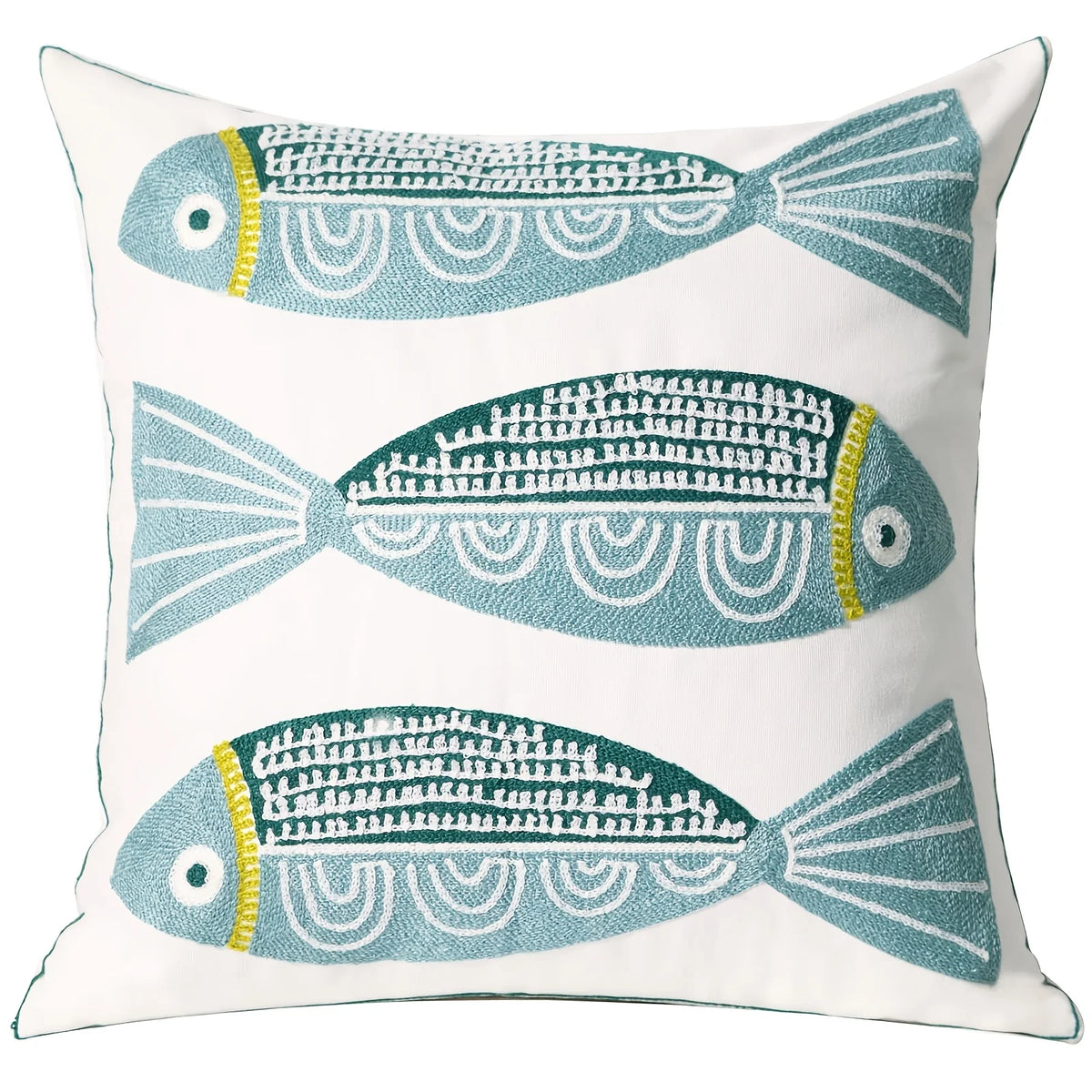 Decorative Embroidered Polyester Throw Pillow Cover For Living Room