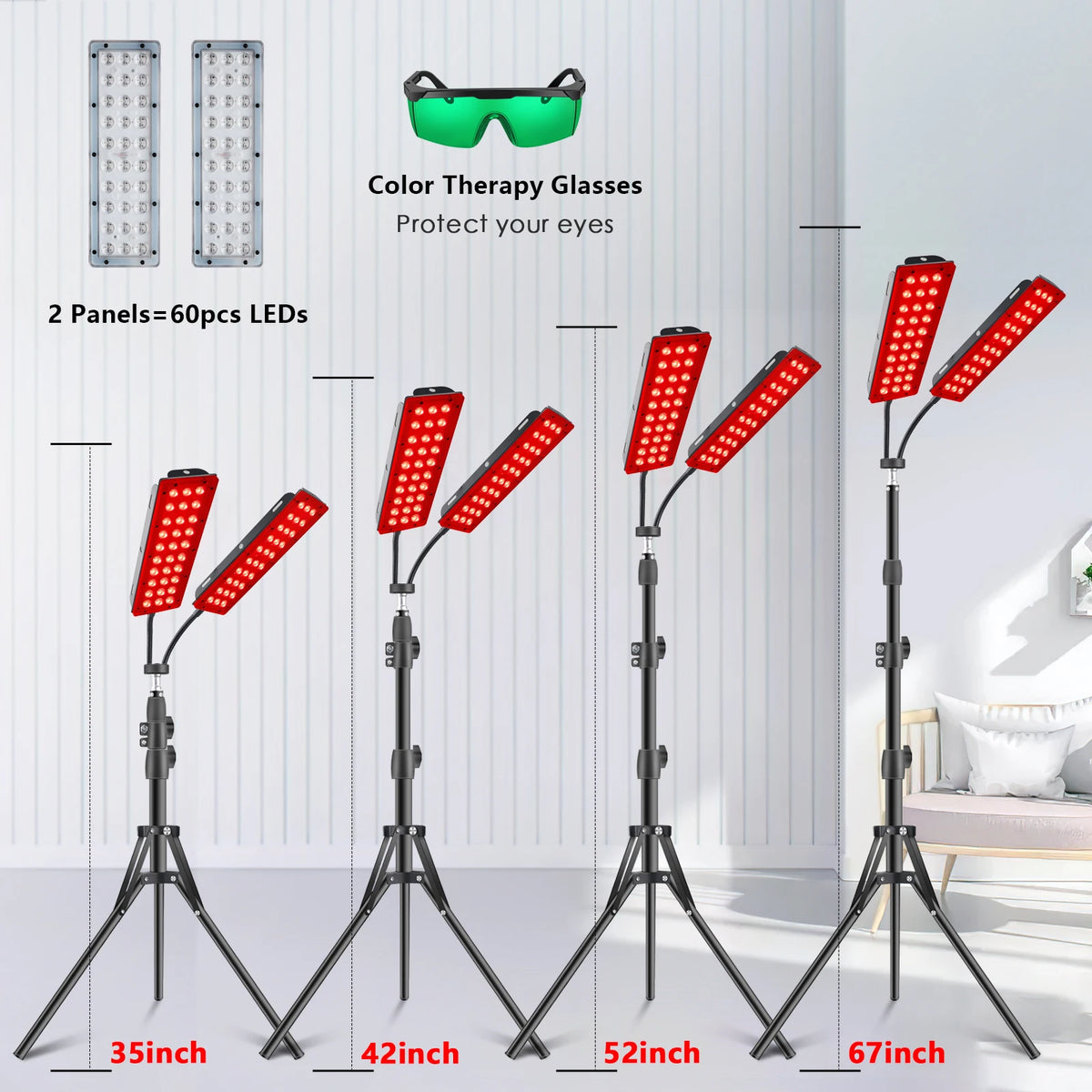 Astarexin Red And Infrared Light Therapy Panel For Home Use