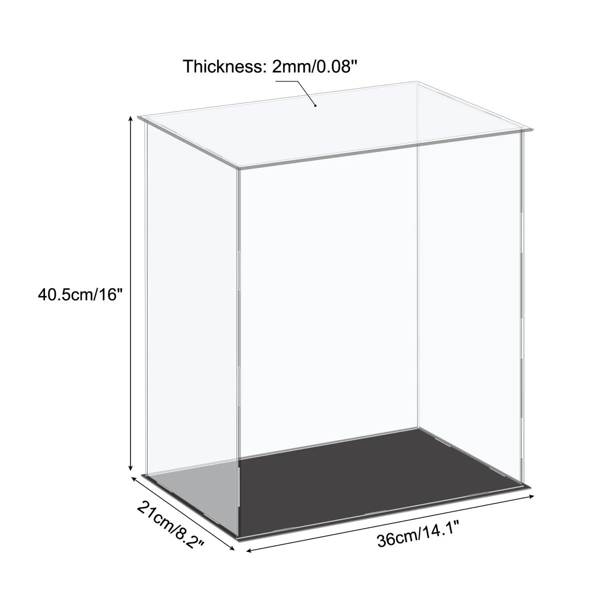 Assembled Acrylic Display Case For Collectible Figures