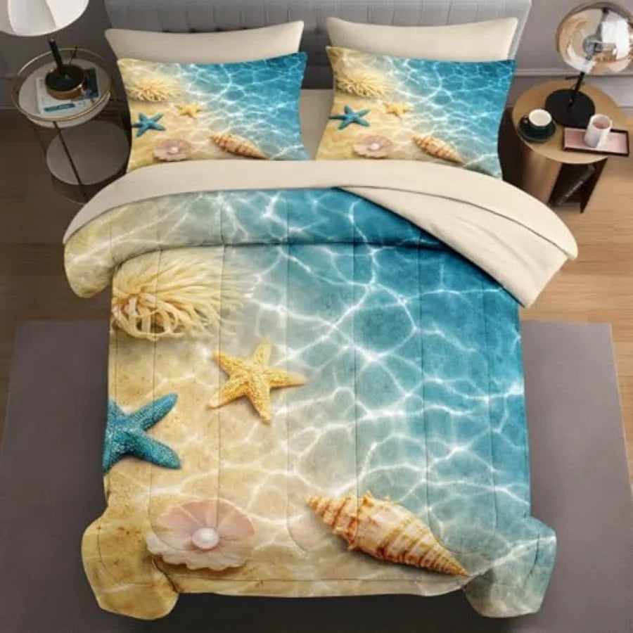Premium Jacquard Comforter Set With Pillowcases And Shams