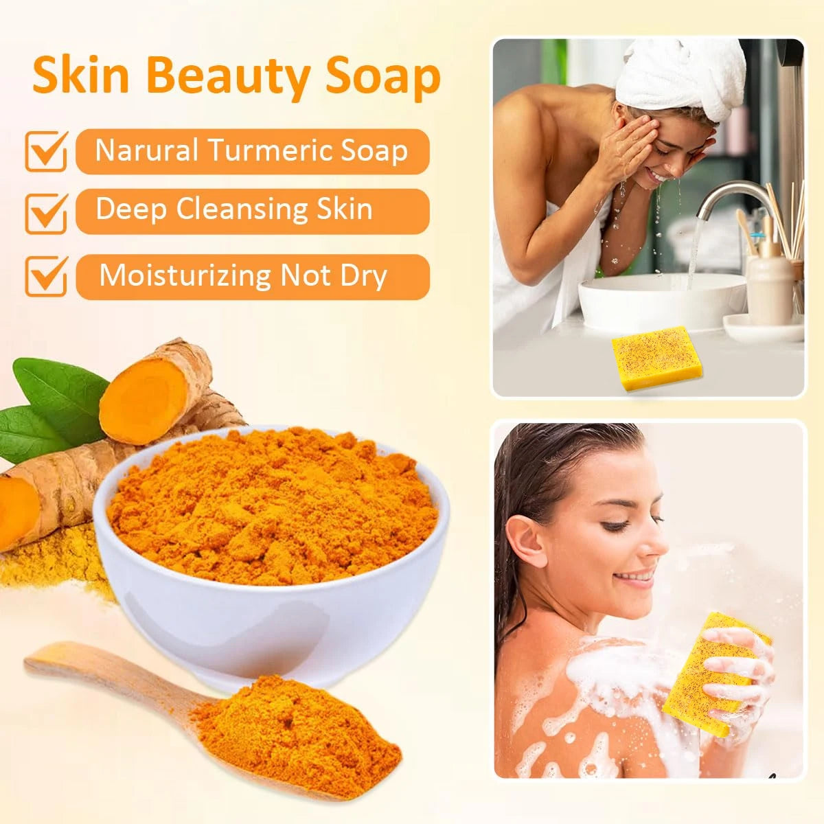 Zaidoc Kojic Acid Lemon Turmeric Soap Brightening Cleanser