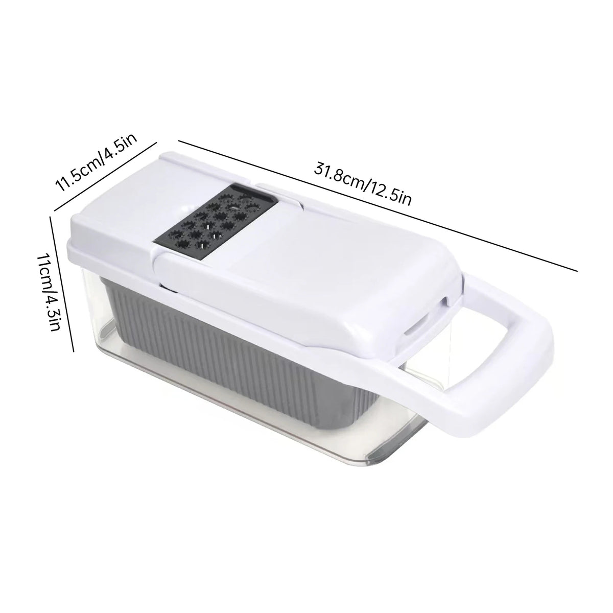 26pc Stainless Steel Vegetable Chopper Mandoline Slicer Container