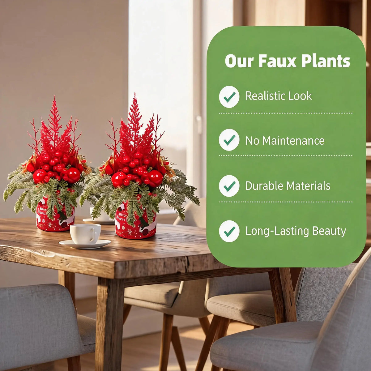 Decorated Mini Christmas Trees for Festive Tabletop Home Decor
