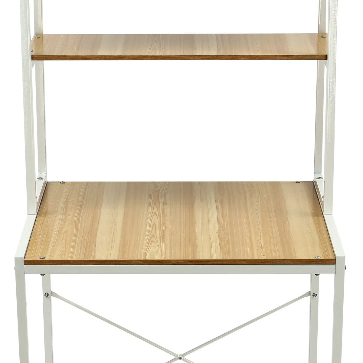 Triple Tier Washer Dryer Storage Shelf With Hanging Rod