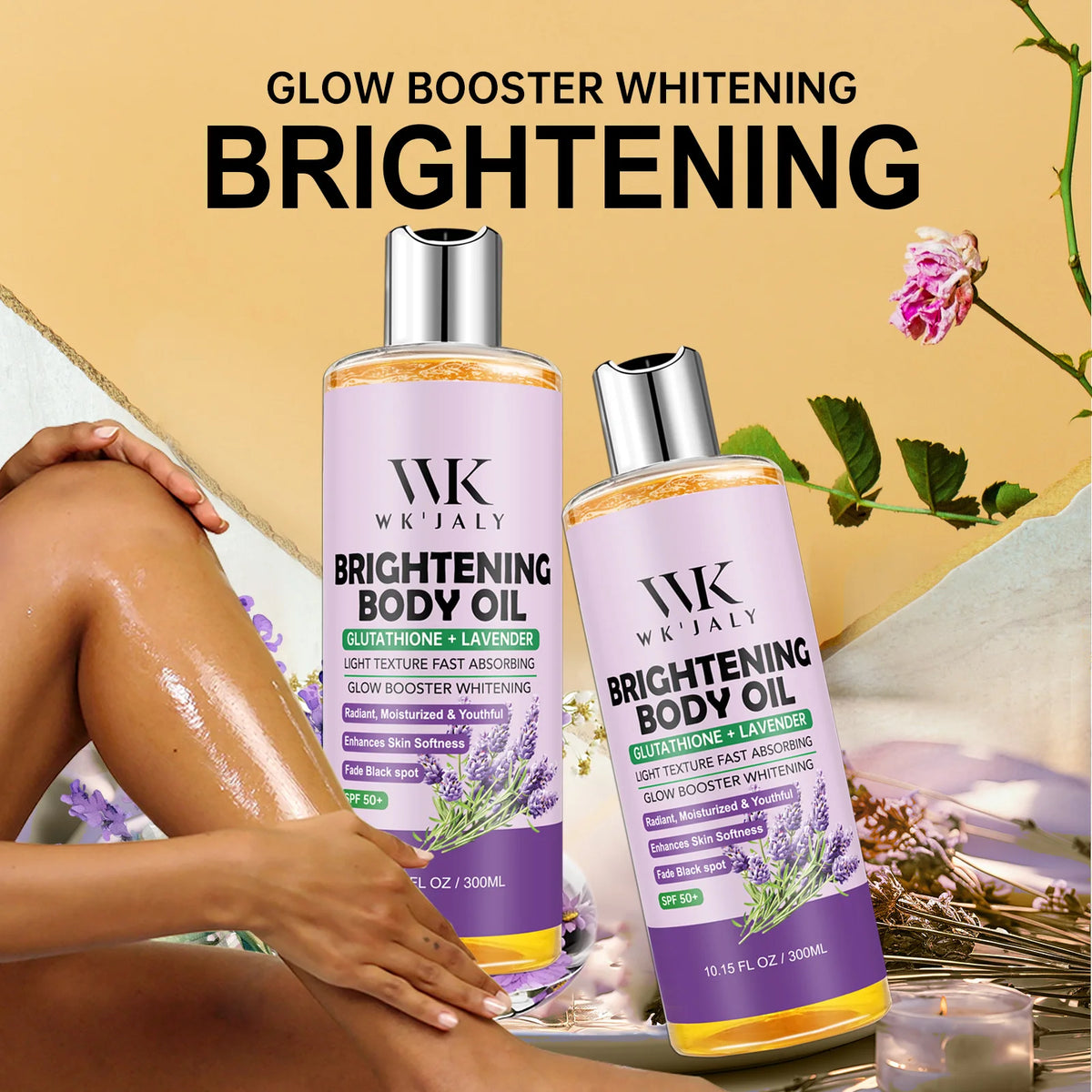 WK JALY Lightening Body Oil for Deep Moisturizing and Brightening
