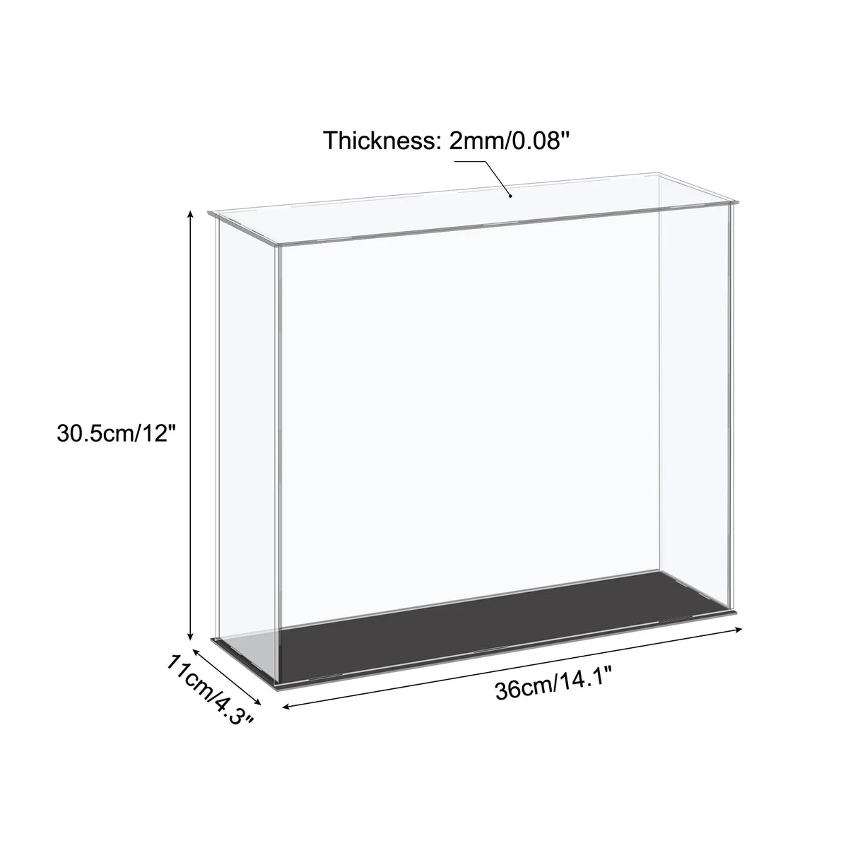Assembled Acrylic Display Case For Collectible Figures
