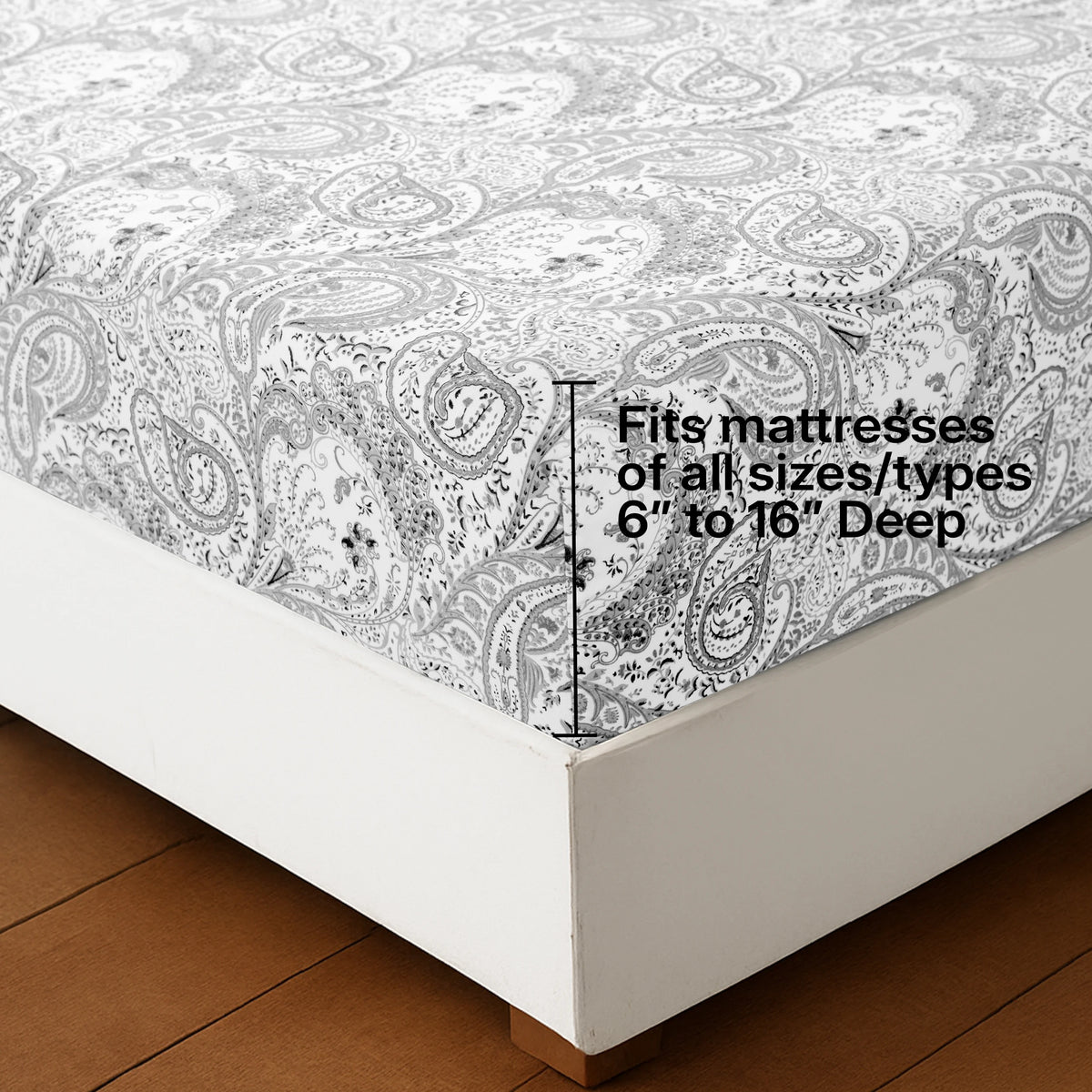 Lux Decor Soft Paisley Wrinkle Resistant Microfiber Bed Sheet Set
