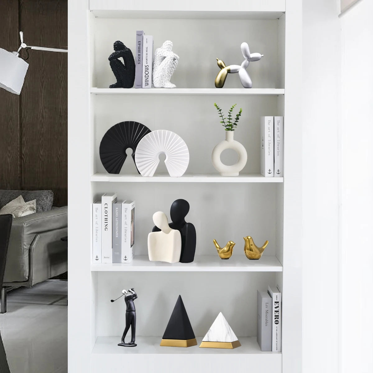 NORDICANDY Abstract Sculpture for Home and Office Decor