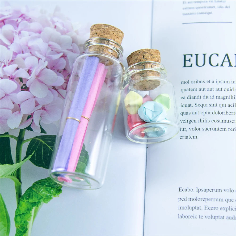 Jarvials Glass Bottles With Cork Craft Storage Jars