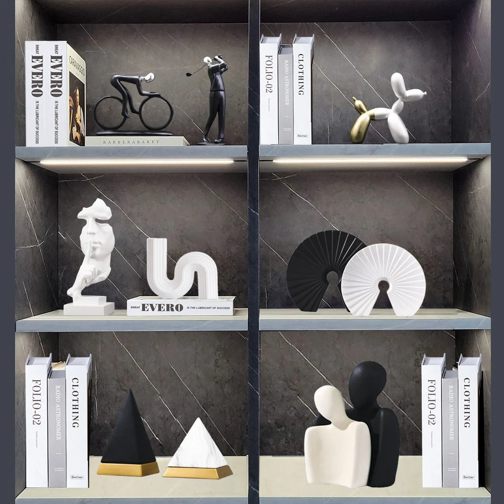 NORDICANDY Abstract Sculpture for Home and Office Decor