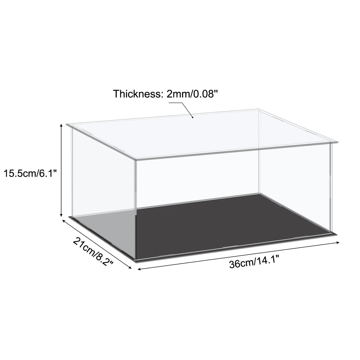Assembled Acrylic Display Case For Collectible Figures
