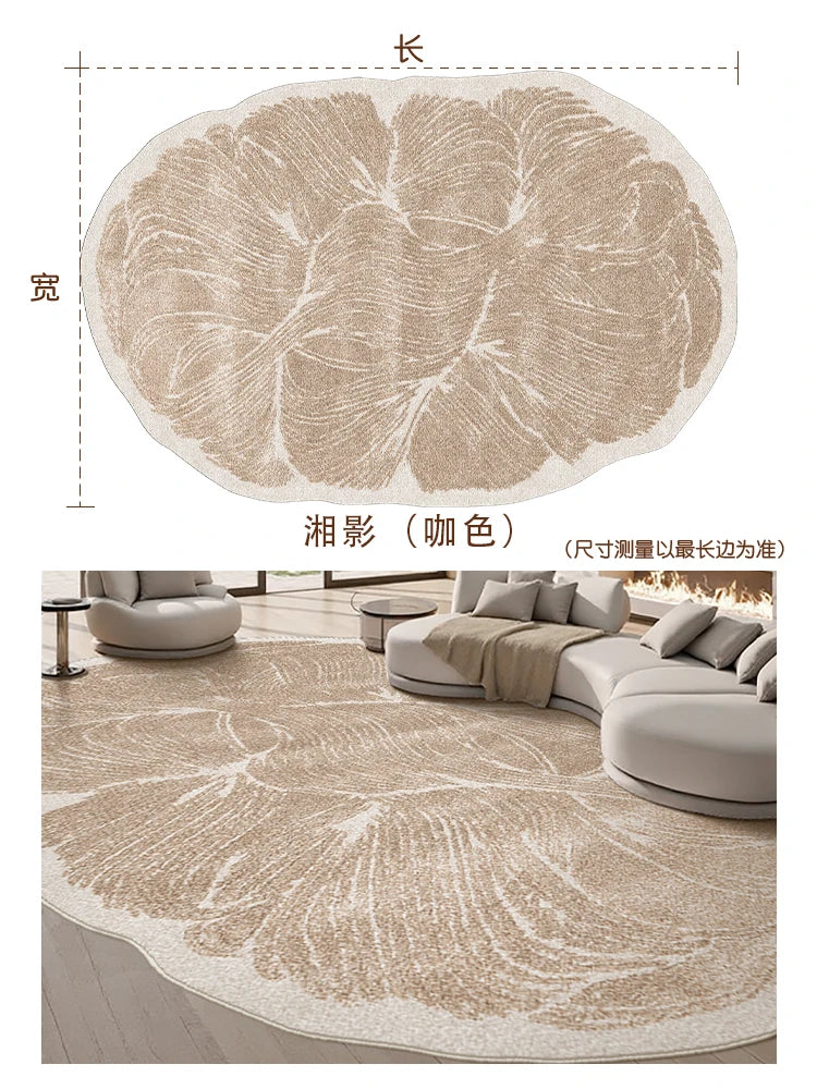 French Style Plush Stripe Carpet for Bedroom and Living Room Decor